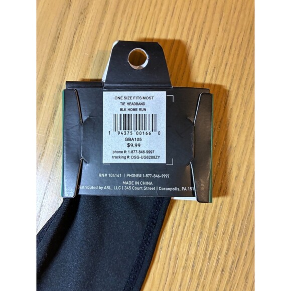 NWT Dick's Sporting Goods "Home Run" Softball Tie Headband - Picture 4 of 4